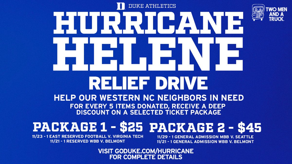 Starting today in an effort to bring relief to those impacted by recent flooding and hardships as a result of Hurricane Helene, we have started a hurricane relief drive.

All items collected will be sent to flood victims and for every five items donated you will receive special