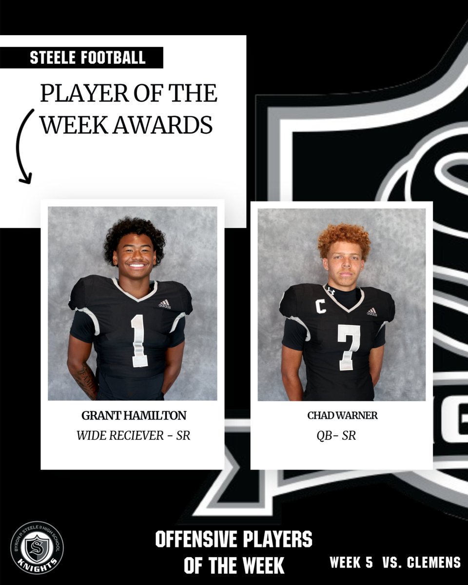 🏈 Offensive Players of the Week: WK 5

#leaveyourmark ⚔️