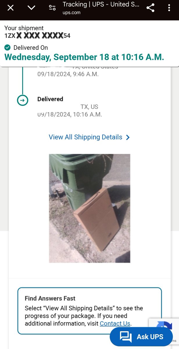 MarioReyna27's tweet photo. @UPS really?? So, that's where we leave $160 packages?? So what now? Brownsville TX, 78520 https://t.co/zNcBSVyrf4