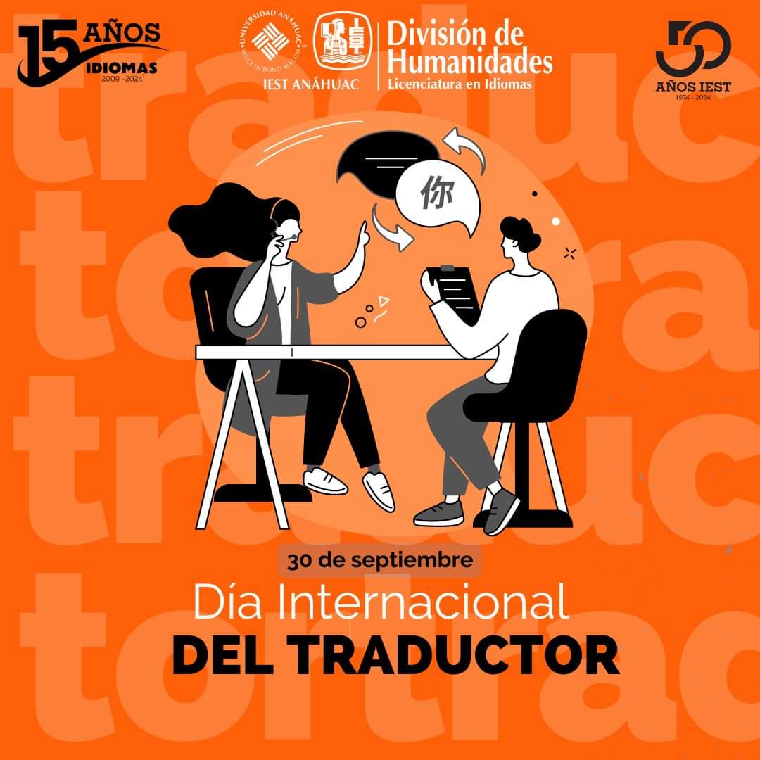IEST_Idiomas's tweet photo. ¡Feliz Día Internacional de la Traducción!

“Sin traducción, habitaríamos provincias lindantes con el silencio”
     -George Steiner

#DíaInternacionalDeLaTraducción https://t.co/er3nHYWbqQ