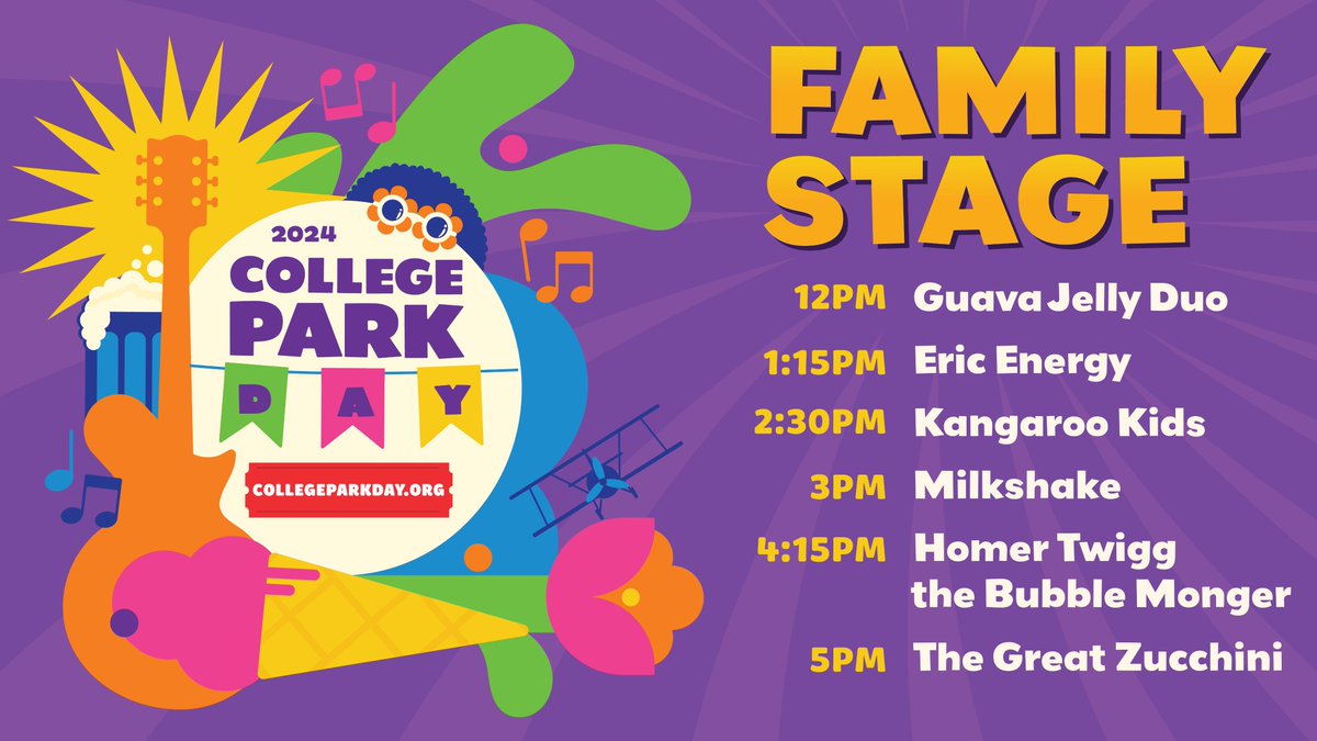 CollegePark_MD's tweet image. 🎉 Check out the lineup for the College Park Day community stage! 🎶 You can now plan your day around these amazing performances and stay tuned for more spotlights on our talented artists! 🌟 #CollegeParkDay #CommunityStage #LivePerformances

*******

🎉 ¡Echa un vistazo a la