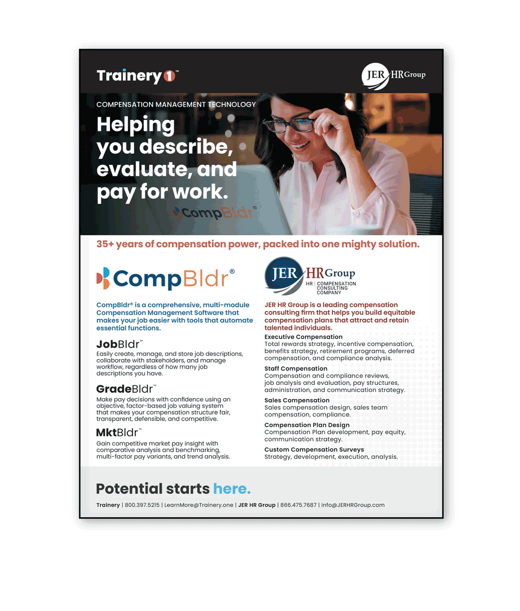 jerhrgroup's tweet photo. We hope you got a chance to stop by our booth and say hello to John Wing at the #NCSHRM conference last week. Did you pick-up your copy of our CompBldr brochure?  https://t.co/6OZzB59XPj #compmanagement #JobBldr #GradeBldr #MktBldr #customsalarysurveys #compplans https://t.co/hsnE2Jyq2a