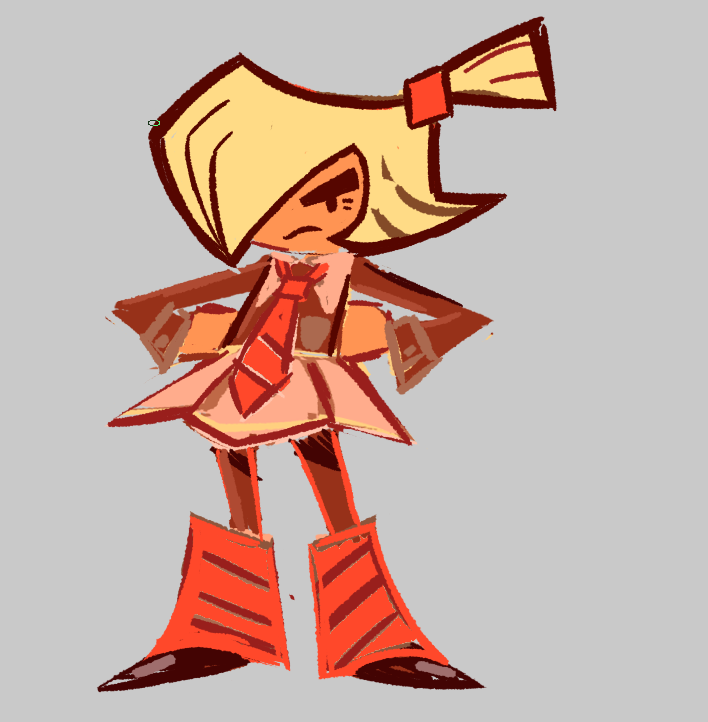 Sketching out how I wanna draw Marron because I never liked how she just randomly became a second android 18 and stopped resembling Krillin

Oh also she goes to Blue Hal with Trunks and Goten