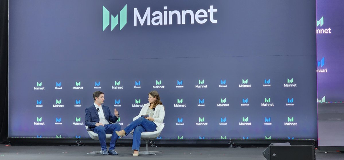 Player1Taco's tweet image. Awesome morning talk with @jacqmelinek and @Sonnenshein from @Grayscale!

Some of the biggest #TradFi names are here at @MessariCrypto #Mainnet2024 talking about how they see the future and what they are doing. Why aren&apos;t you?