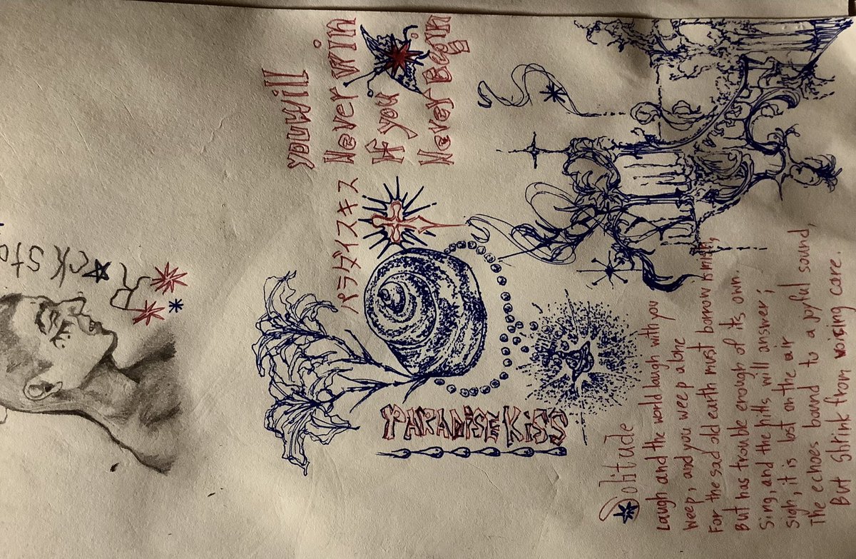 nostalgic0808's tweet photo. draw with a pen just give a different vibe https://t.co/jzpqTpFzUG
