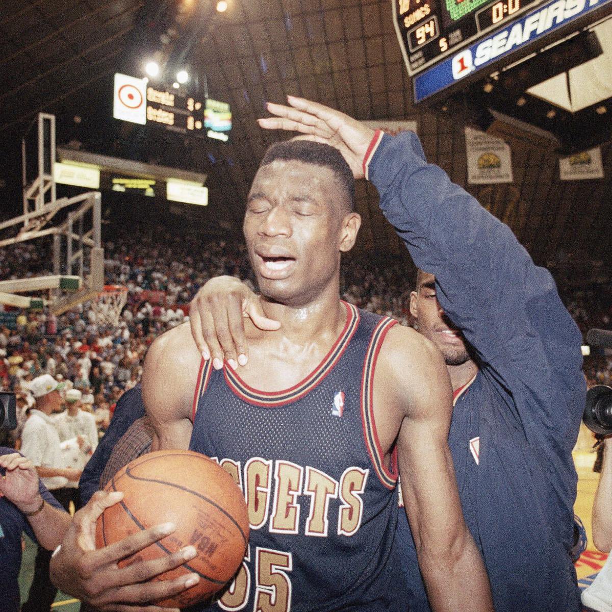 FolsomFrenzyPod's tweet image. The Denver and Colorado communities mourn the loss of one of our most beloved figures - Dikembe Mutombo. 💔 #RIPMutombo