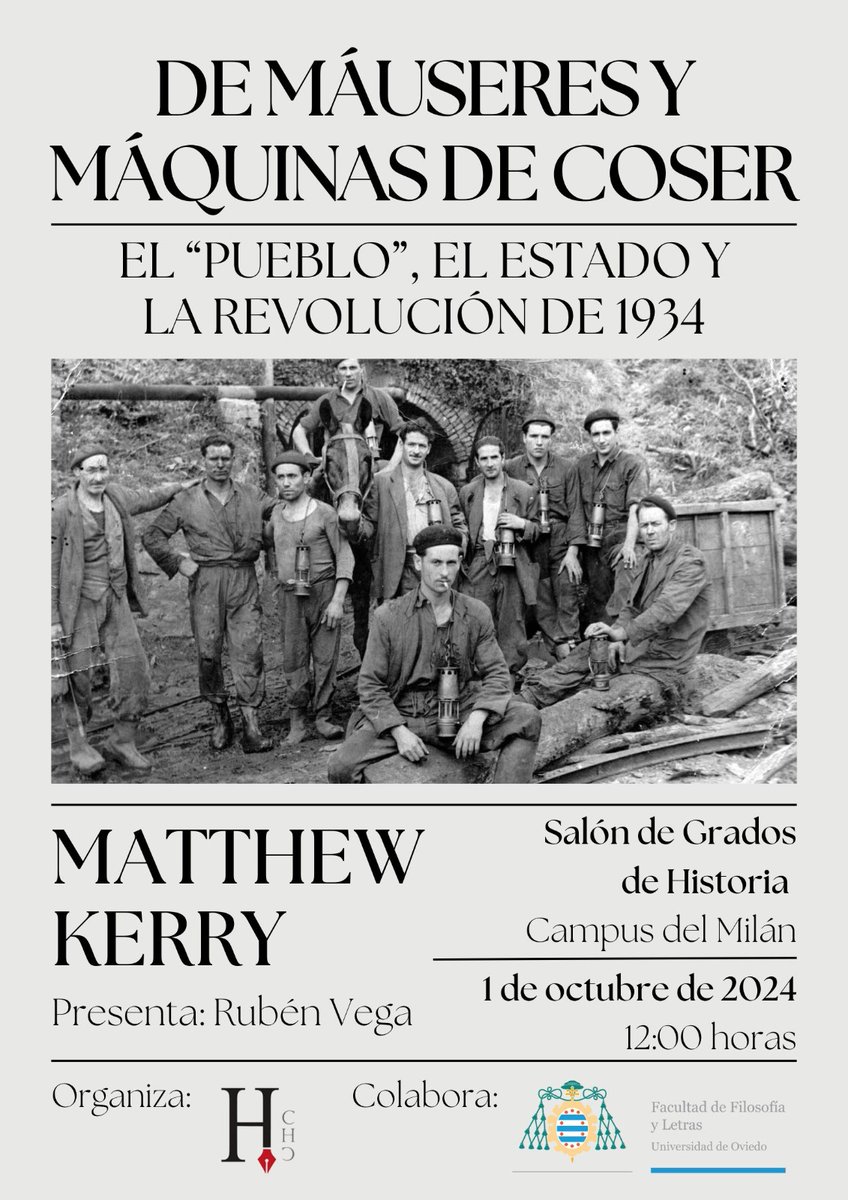 📌Si vos interesa la Revolución d'Ochobre de 1934 n'Asturies mañana tenemos doble sesión col historiador @M_D_Kerry ¡Nun vos escaezcais!⚡️⚡️