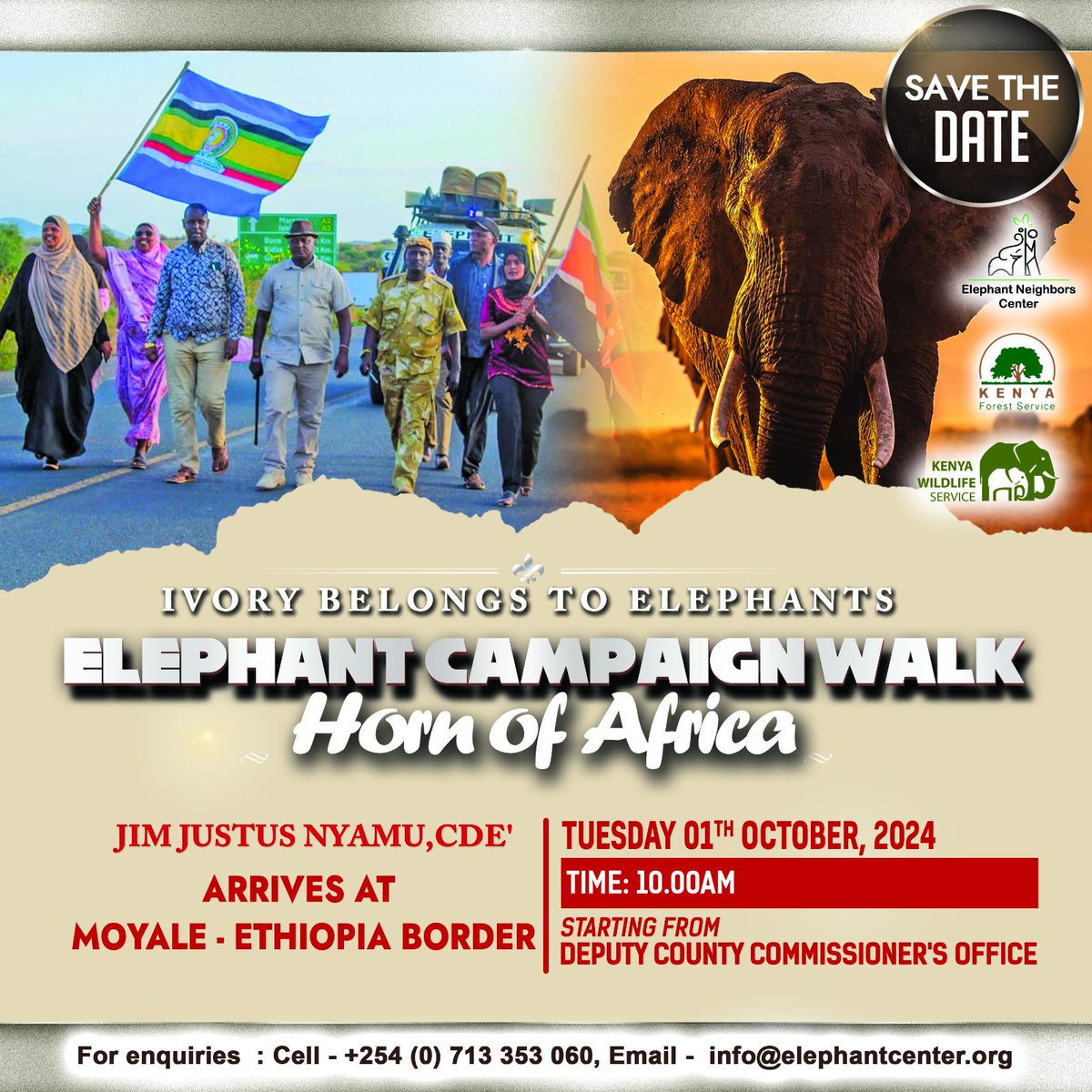 NyamuJim's tweet photo. 1170Km down Nairobi to Moyale via Meru , Laikipia _Samburu . Endurance is not just the ability to bear a hard thing, but to turn it into glory. #StepwithJim #Elephants #WalkforElephants #Uhuru #Gachagua #WRS #Ruto #Moyale https://t.co/X5F12zqFQm