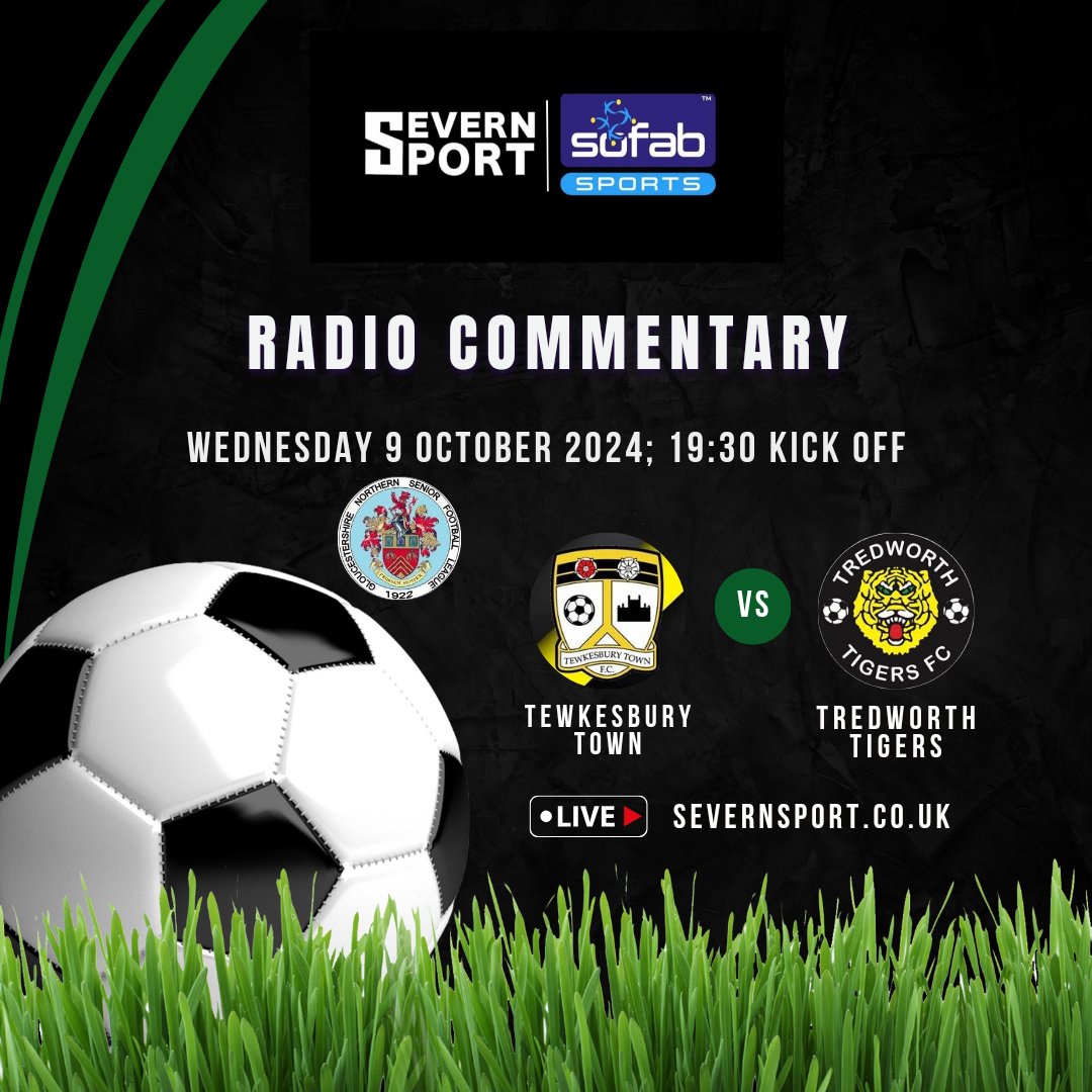 Severn Sport (@severnsport) on Twitter photo Next Wednesday night sees <a href="/TewkesburyTown/">Tewkesbury Town FC</a> face <a href="/TredworthFC/">Tredworth Tigers</a> in the <a href="/GNSLOfficial/">GNSL</a> Reg Davis Cup final at <a href="/stonehouse_town/">Stonehouse Town FC</a>
If you can't make the game <a href="/abaconbuttee/">Ryan Butler</a> is joined by <a href="/powelloben5/">Ben Powell</a> and <a href="/samprior5/">sam prior</a> for live radio commentary! Next Wednesday night sees <a href="/TewkesburyTown/">Tewkesbury Town FC</a> face <a href="/TredworthFC/">Tredworth Tigers</a> in the <a href="/GNSLOfficial/">GNSL</a> Reg Davis Cup final at <a href="/stonehouse_town/">Stonehouse Town FC</a>
If you can't make the game <a href="/abaconbuttee/">Ryan Butler</a> is joined by <a href="/powelloben5/">Ben Powell</a> and <a href="/samprior5/">sam prior</a> for live radio commentary!