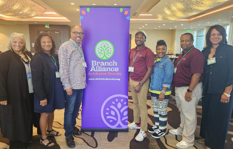 NCCUSOE's tweet photo. C&amp;I dept members focused on reducing barriers associated with students seeking licensure in education. Ms. Hicks, Drs. Downing, Jones, and Pierce attended @BranchAlliance conference with our district partners @DurhamPublicSch and @WarrenSchoolsNC Dr. Lesane and Ms. LaTonya McNeil https://t.co/bLqY4i1Auz