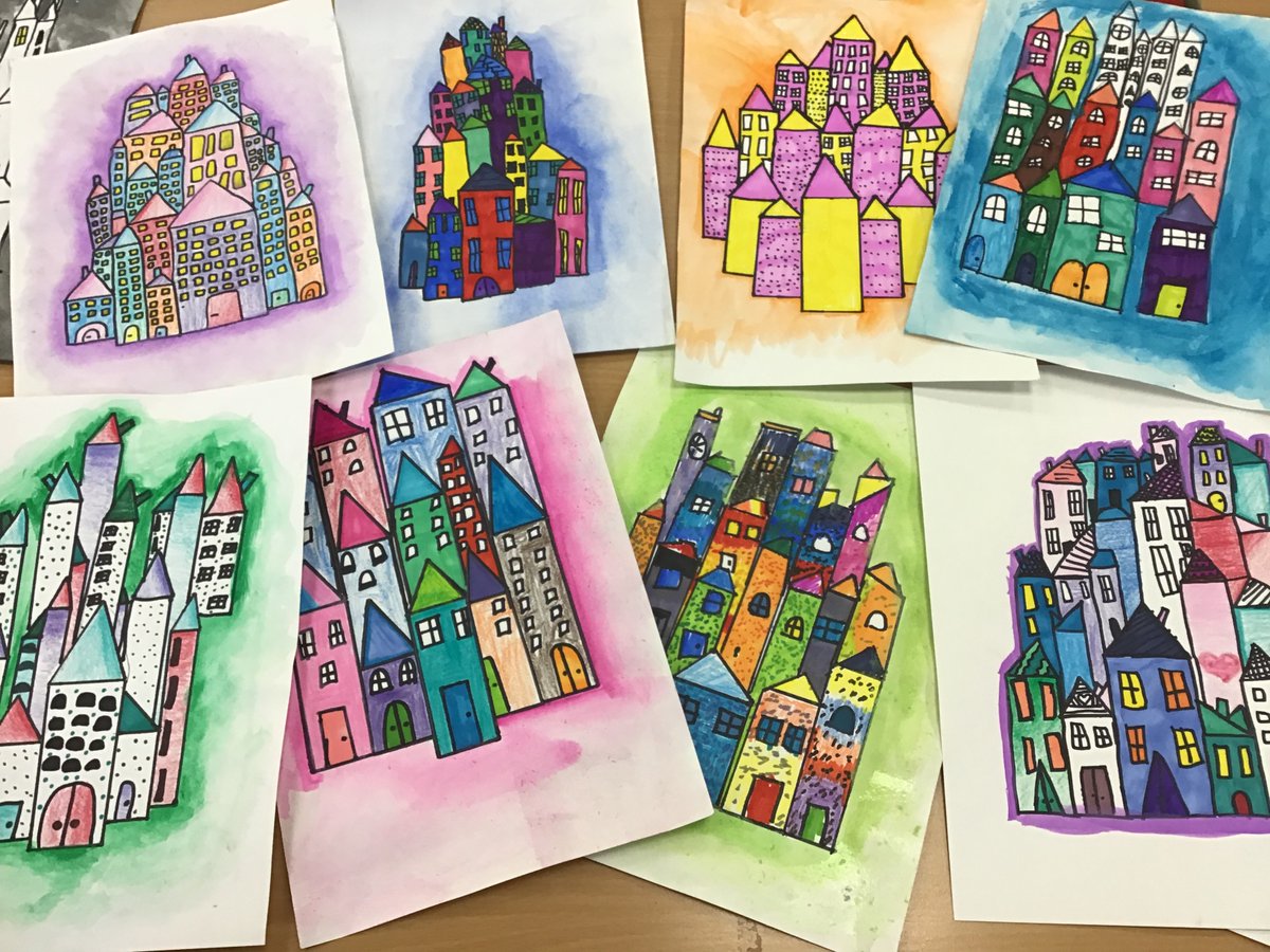 Year 5 have loved their Art club today after school. Take a look at the beautiful work they have done using different elements of colour.