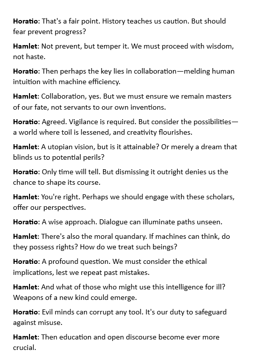 venky4a's tweet photo. ChatGPT : Simple Conversation between two characters in Hamlet about AGI
Google Note LM to create podcast
#aipodcasts
https://t.co/bFCccqAyNG https://t.co/AYN7GdO0OV