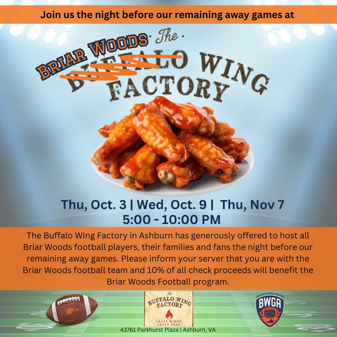 Briar Woods Gridiron Association tweet media