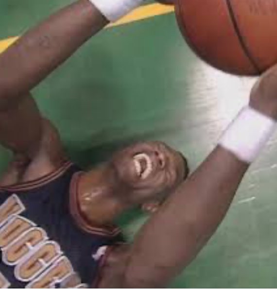 byJonMitchell's tweet image. As a junior in high school, I remember bouncing off the walls of my living room after this win.

Such a great memory. Such an awesome, unforgettable picture. Such a wonderful guy.

RIP, big guy.

#mutombo #Nuggets