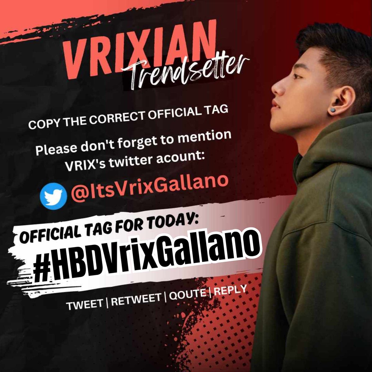PeaceOfMind9876's tweet photo. Happy Birthday @ItsVrixGallano 

Congrats sa lahat ng achievements na nakuha mo Sobrang proud kami sayo And nandito kami lagi para suportahan ka sa lahat ng gusto mo and Mahal na mahal ka namin 

stay healthy and more blessing We Love you so much our Vrixxy  

#HBDVrixGallano https://t.co/jk8q0ZZpdx