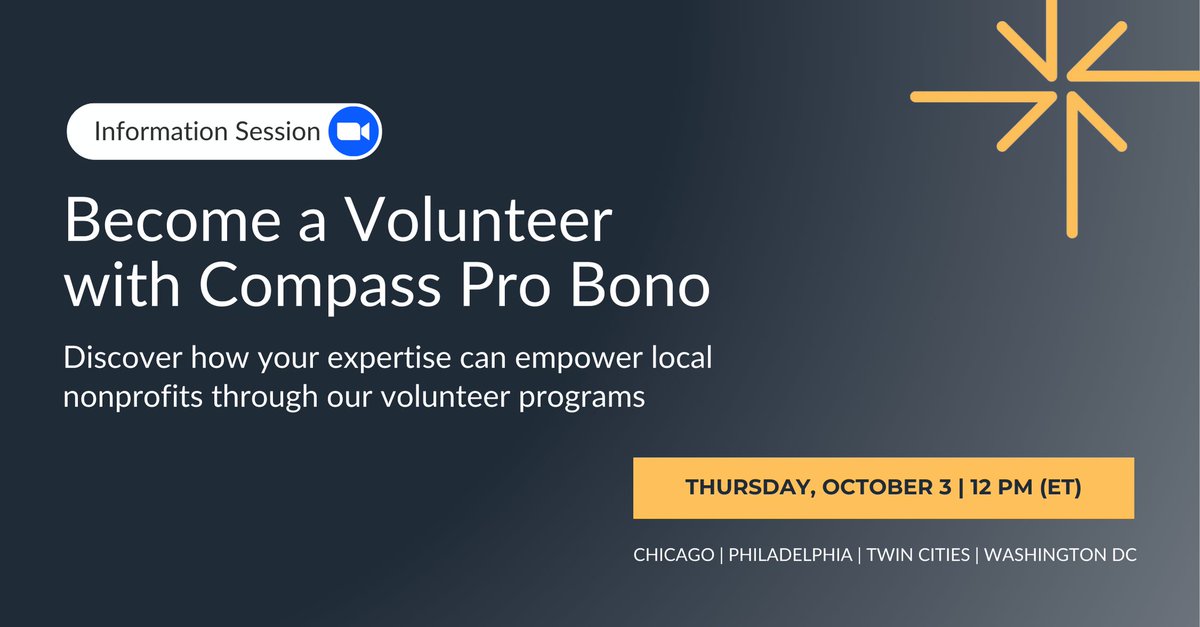 [INFO SESSION] Unlock your potential as a changemaker. Join us and discover how to make a difference as a volunteer this fall. Register here: us06web.zoom.us/meeting/regist…