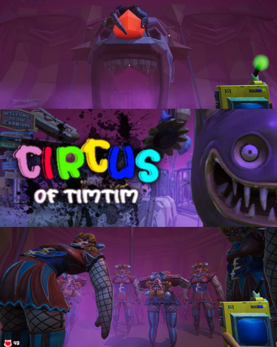Dolores_Ent's tweet photo. "It's the first mascot horror game that actually scared me and it wasn't just in one part, it was in the entire game, the correct setting, good jumpscares"
Soon you'll be able to play #CircusOfTimTim on #nintendoswitch too ๐คฉ
#gameplay #gamerlife #horrorgame #mascothorror https://t.co/d0n2lT3qU8