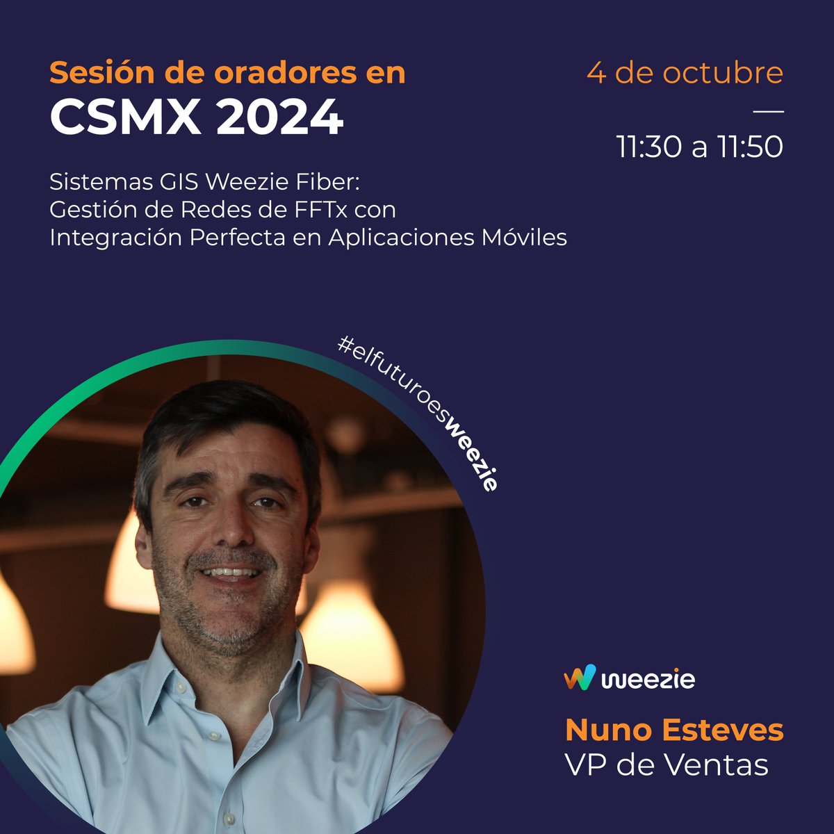 ¡Únase a nosotros en CSMX 2024! Descubra cómo integrar nuestras soluciones de manera efectiva en aplicaciones móviles para optimizar la gestión de su red de fibra. 

📅 Fecha: 4 de octubre de 2024
🕒 Hora: 11:30 a 11:50
🎤 Nuno Esteves, VP de Ventas

#CSMX2024 #ConvergenciaShowMX