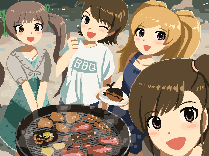 「」|⌒ ⌢のイラスト