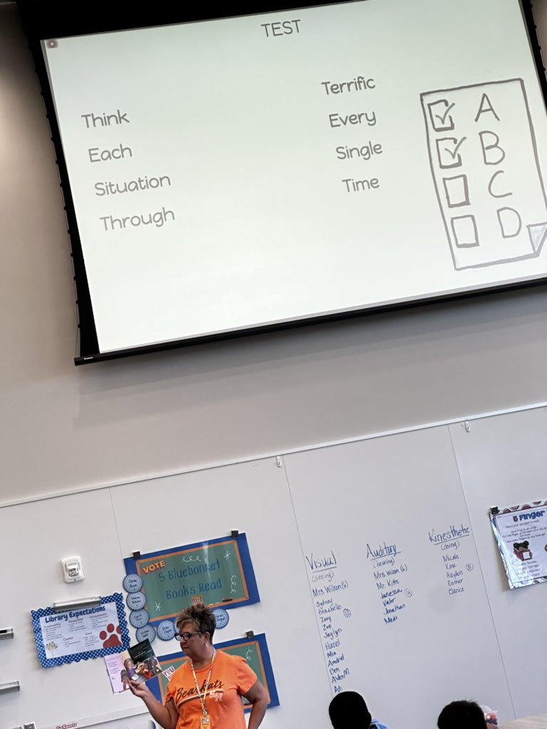 Thank you <a href="/kwils6699/">Kim Wilson</a> for letting <a href="/LillyDoddie/">Doddie Lilly</a> and I meet with third grade to discuss testing anxiety woes and for reading to all the classes. You rock! 🚂 ♥️ 💙 #allaboardalltogethet <a href="/HumbleISD_CE/">Centennial Elementary</a> <a href="/HumbleISD_CBS/">HumbleISD_CBS</a>