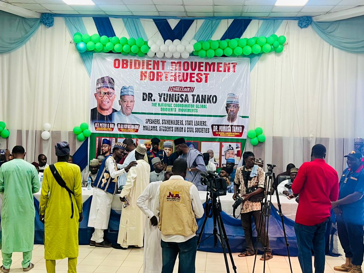 YunusaTanko's tweet photo. OBIDIENT MOVEMENT FLAG OFF ADVOCACY CAMPAIGN FOR REGISTRATION IN KANO STATE, NORTH WESTERN NIGERIA...... PICTURE SPEAKING.

OBIDIENT........ A NEW NIGERIA IS POSSIBLE. https://t.co/TZ6cIBL6JV