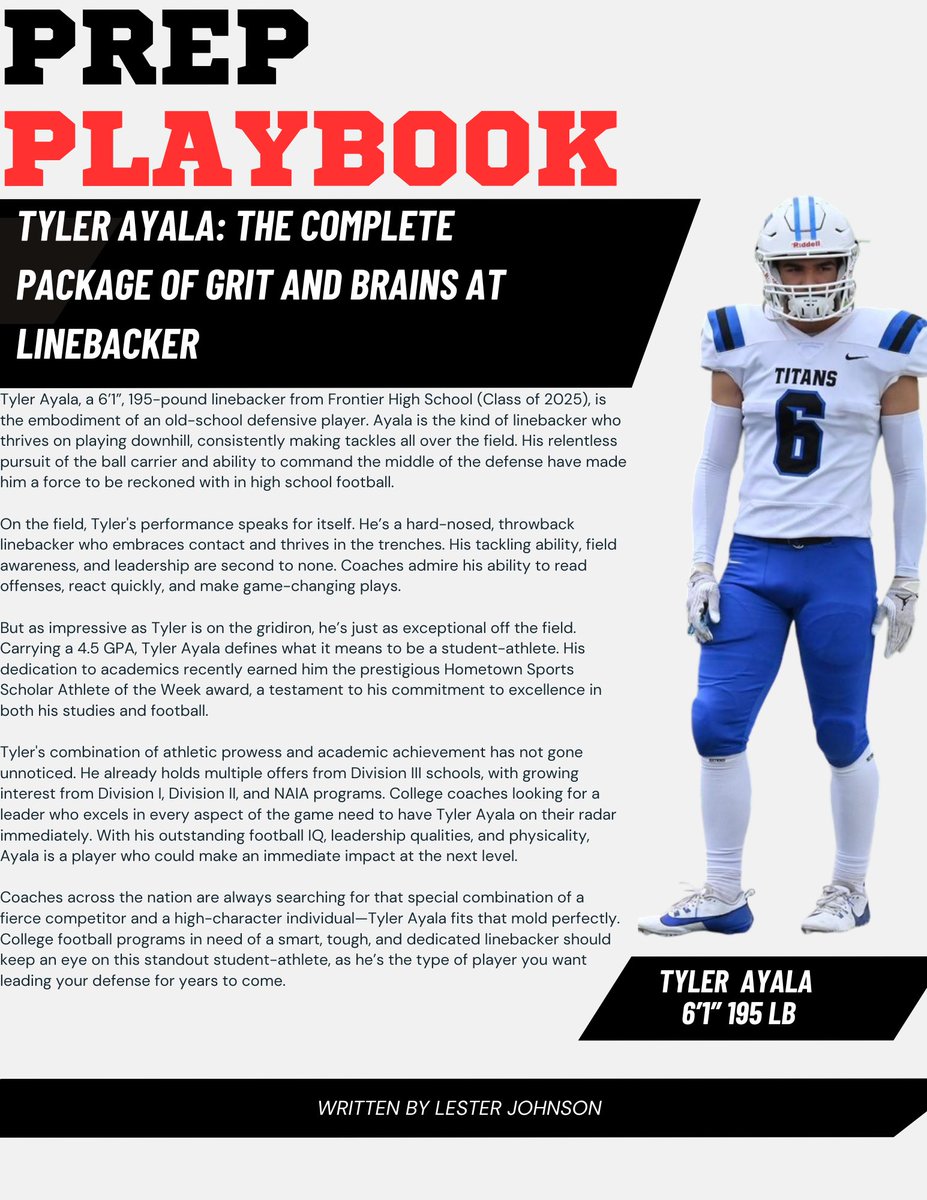 Tyler Ayala 6’1’’ 195 LB 2025 - <a href="/dthedeacon/">Dejon Jernagin</a>