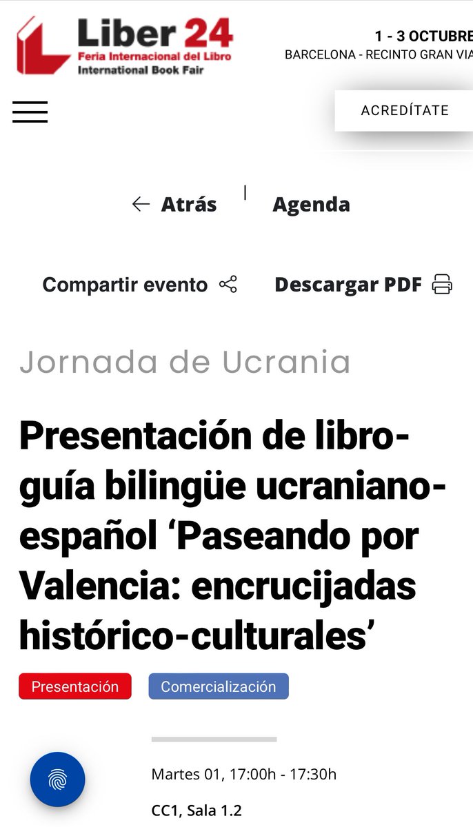 CosGrup's tweet image. Nuestra compañera Nataliya presenta mañana el libro-guía bilingüe ucraniano-español ‘Paseando por Valencia: encrucijadas histórico-culturales’. Enhorabuena compañera! 😊 @FeriaLiber @UPVEditorial