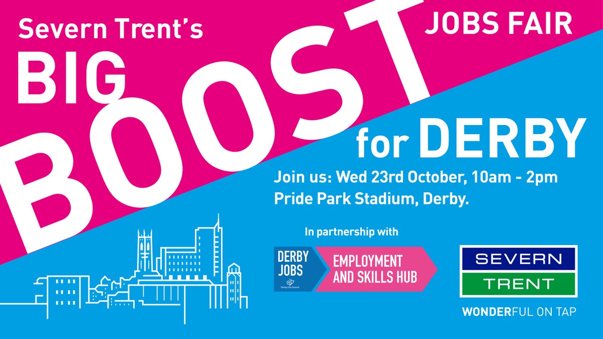 Derby, fancy a 'Big Boost' to your career? 🚀 then we've got the thing for you. 

Our Big Boost for Derby jobs fair is back on Wednesday 23rd October at Pride Park Stadium. 📆 

Want to know more? Visit here: ms.spr.ly/6017mYNt9 

#STBigBoostforDerby #JobsFair #Derby