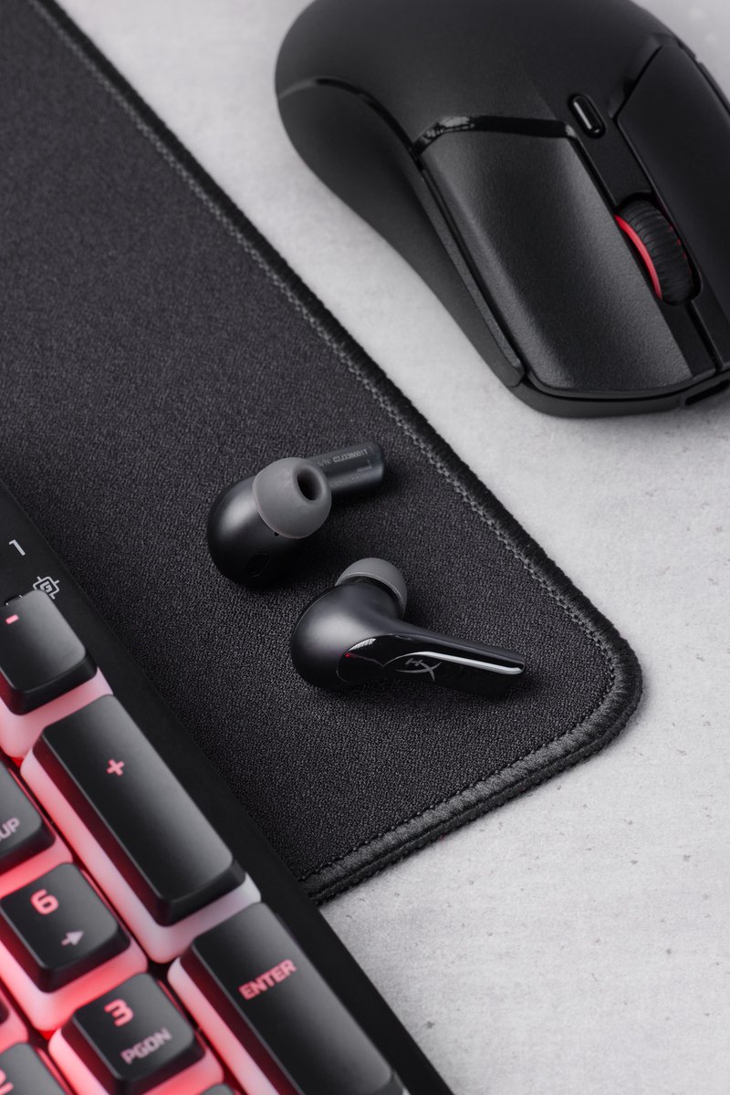 HyperX's tweet photo. The next generation of wireless earbuds just dropped 🔥

Introducing the Cloud Mix Buds 2!
✅ 90% smaller, 20% lighter
✅ hybrid active noise cancellation
✅ ultra-low latency dongle

Game anytime and anywhere with the Cloud Mix Buds 2!

Shop here
🛍 https://t.co/efqYaGFElS https://t.co/eZ24wK8Mnl