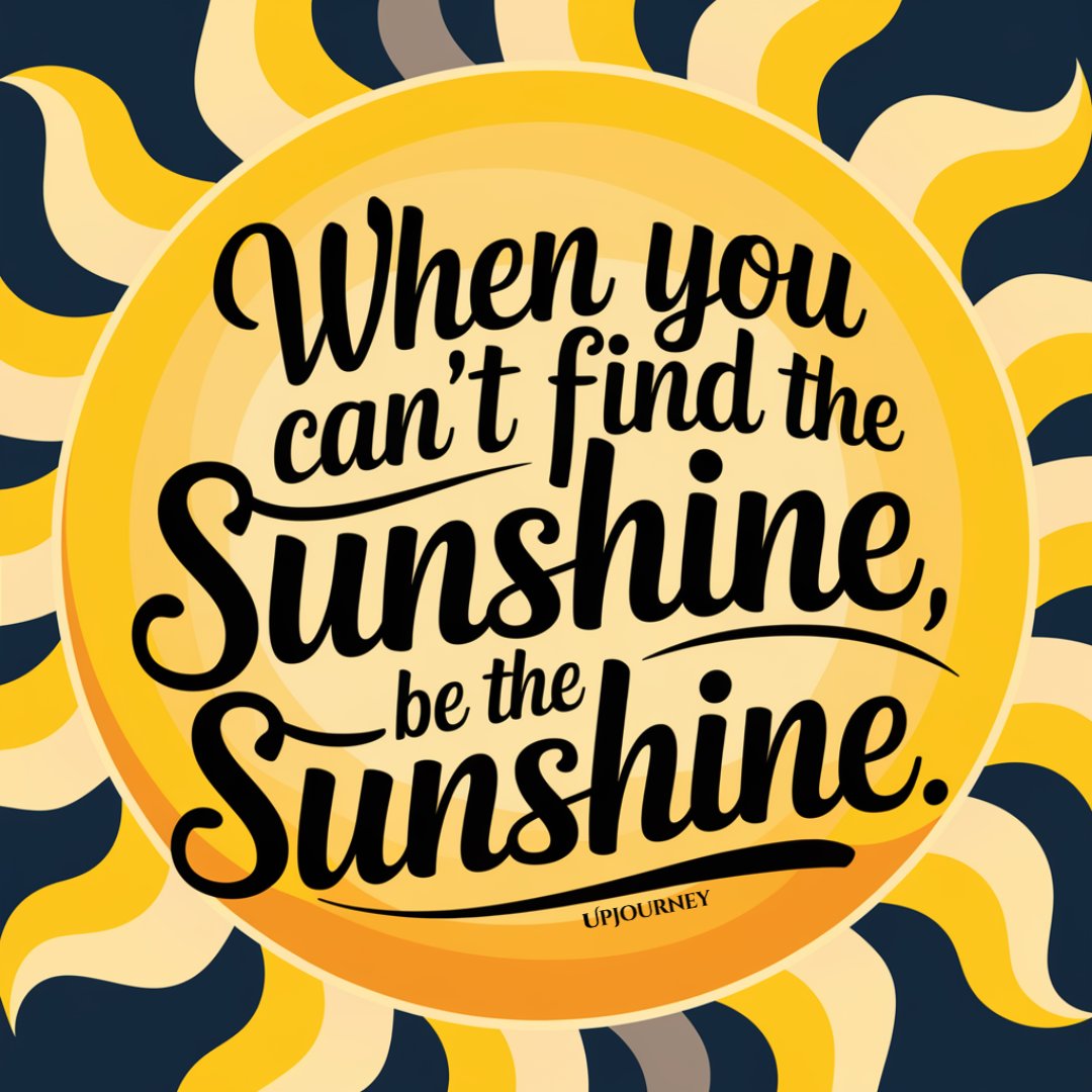 Don’t wait for the sunshine—bring your own light and brighten everyone’s day. 😎☀️
#bethechange #positivity #inspiration #motivation #sunshine #positivevibes #happiness #goodvibes #spreadlove