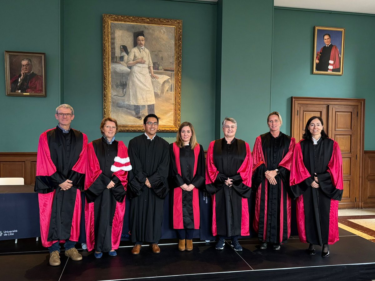 calvarezlorenzo's tweet photo. Great PhD defense today by @CHF_Henry at Lille Univ @Inserm on hydrogels for osteoarticular disease. Congratulations to supervisors B. Martel and @MariaJose080884 former @dfarmausc member @UniversidadeUSC
Great Jury. @GraldineGouhie1
@Cath_LeVisage @VVlierberghePBM
@iMATUS_USC https://t.co/EGFyVvI5FX