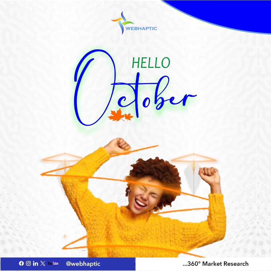 webhaptic's tweet image. Happy new month and welcome to October. Let&apos;s make amazing memories this new month!  
#MarketResearch #Webhaptic #October