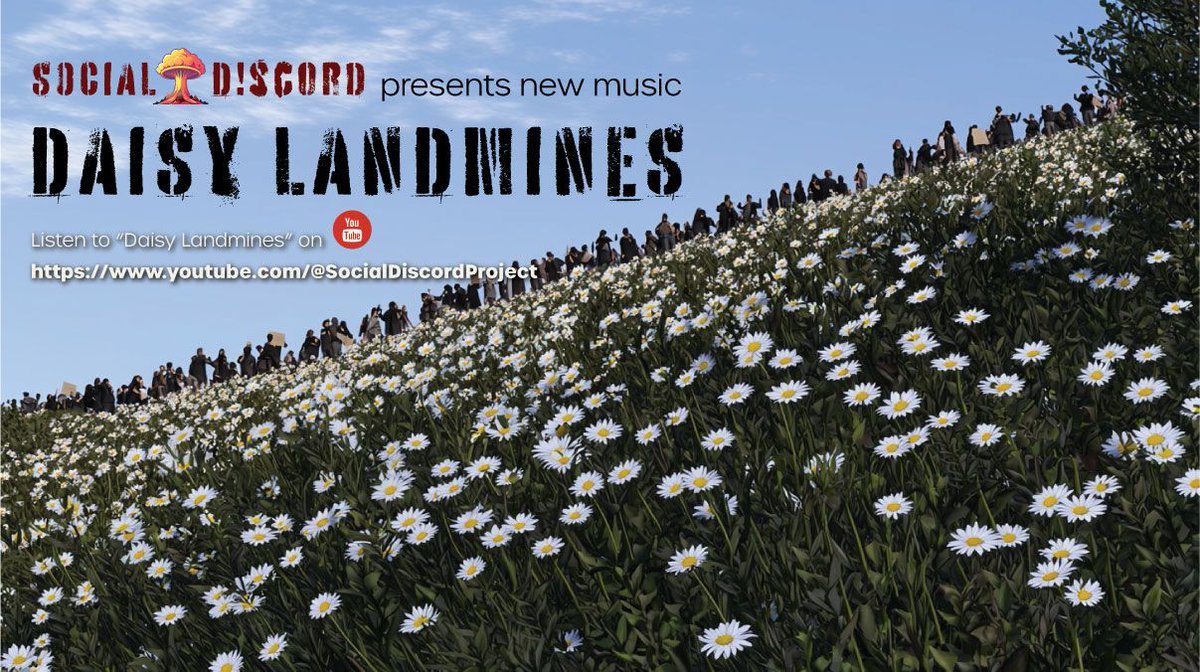 SDMusicProject's tweet photo. Tread carefully—life's full of landmines. 🌼 Watch the new lyric video now on YouTube! https://t.co/X5umcZhyTr #NewMusic #DaisyLandmines #NewSong #AltRock #IndieRock #Resistance #Rebellion #Freedom https://t.co/OMaufPJFgY