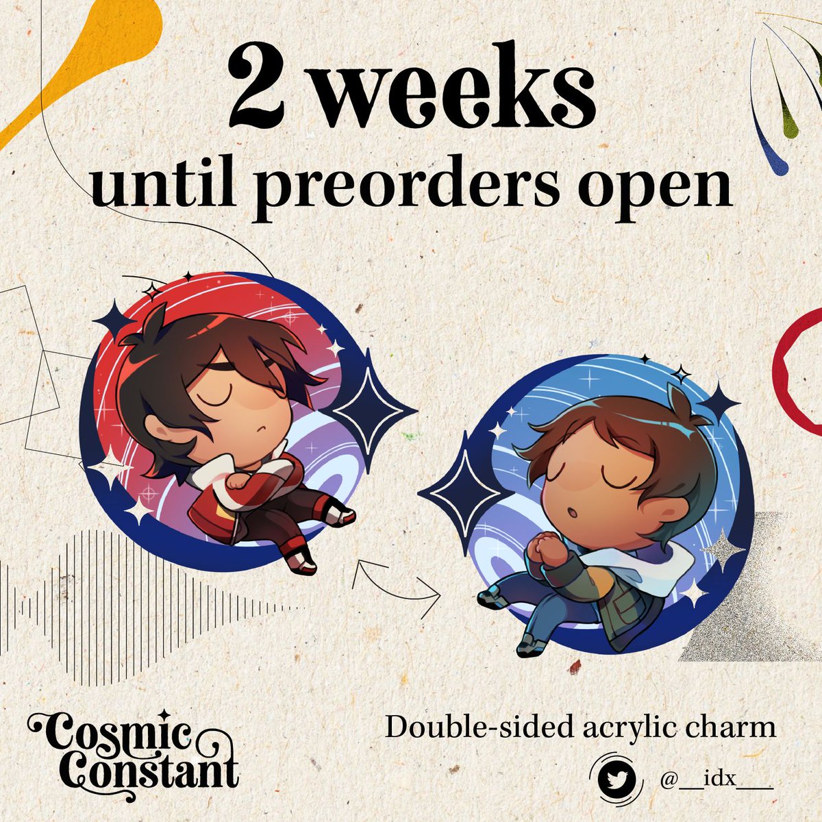 Preorders are just around the corner! Stay tuned in the coming days to get a sneak peek at what merch you can expect to find in our bundles 🪐

Starting off, we're excited to show this double-sided acrylic charm designed by <a href="/__idx___/">idx</a> 🚀