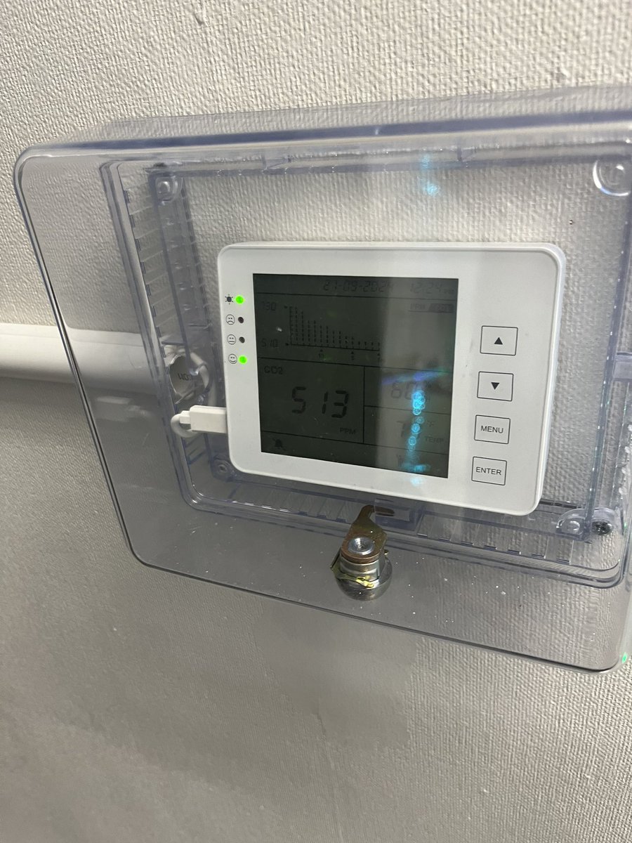 My high alma mater Oxnard High School, a public school of extremely modest means serving a largely poor student body, had a HUGE air purifier and a CO2 monitor in every classroom. Universities, hospitals, businesses and govt bldgs not doing this is a choice.