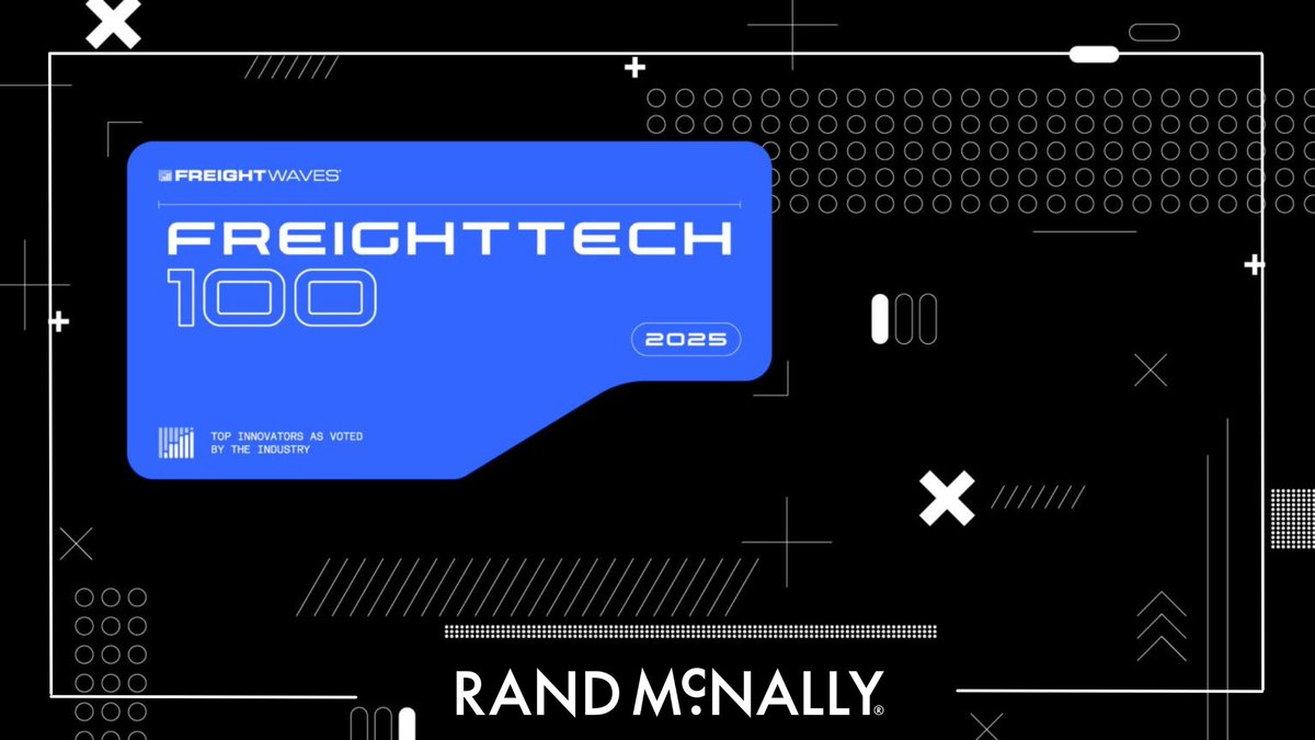 randmcnally's tweet image. Exciting News! 

Rand McNally has been named one of FreightWaves’ 2025 FreightTech 100 companies! We&apos;re proud to be recognized for our innovation in freight technology. 

Check out the full list here:hubs.li/Q02RrxcN0 

#FreightTech100 #RandMcNally #FreightTech