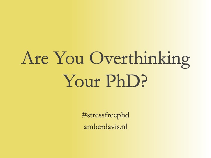 _AJDavis's tweet photo. New on the blog! Are you overthinking your #PhD? https://t.co/0whOW2xlPZ 
#phdchat #academia https://t.co/w6bvIG3fxw
