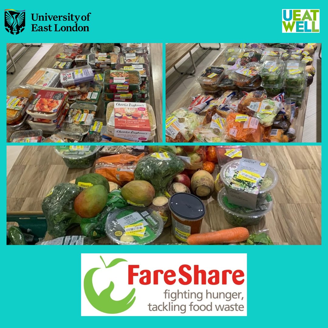 ueatwell's tweet photo. FareShare tonight. Come to the Edge Restaurant for 9.45pm to see what we have been able to rescue from the supermarket. Don't forget to bring a bag.
#nomorefoodwaste #preventfoodwaste #sustainability #fareshareuk #UEL #uellife #DocklandsCampus https://t.co/kJ69Eiix55
