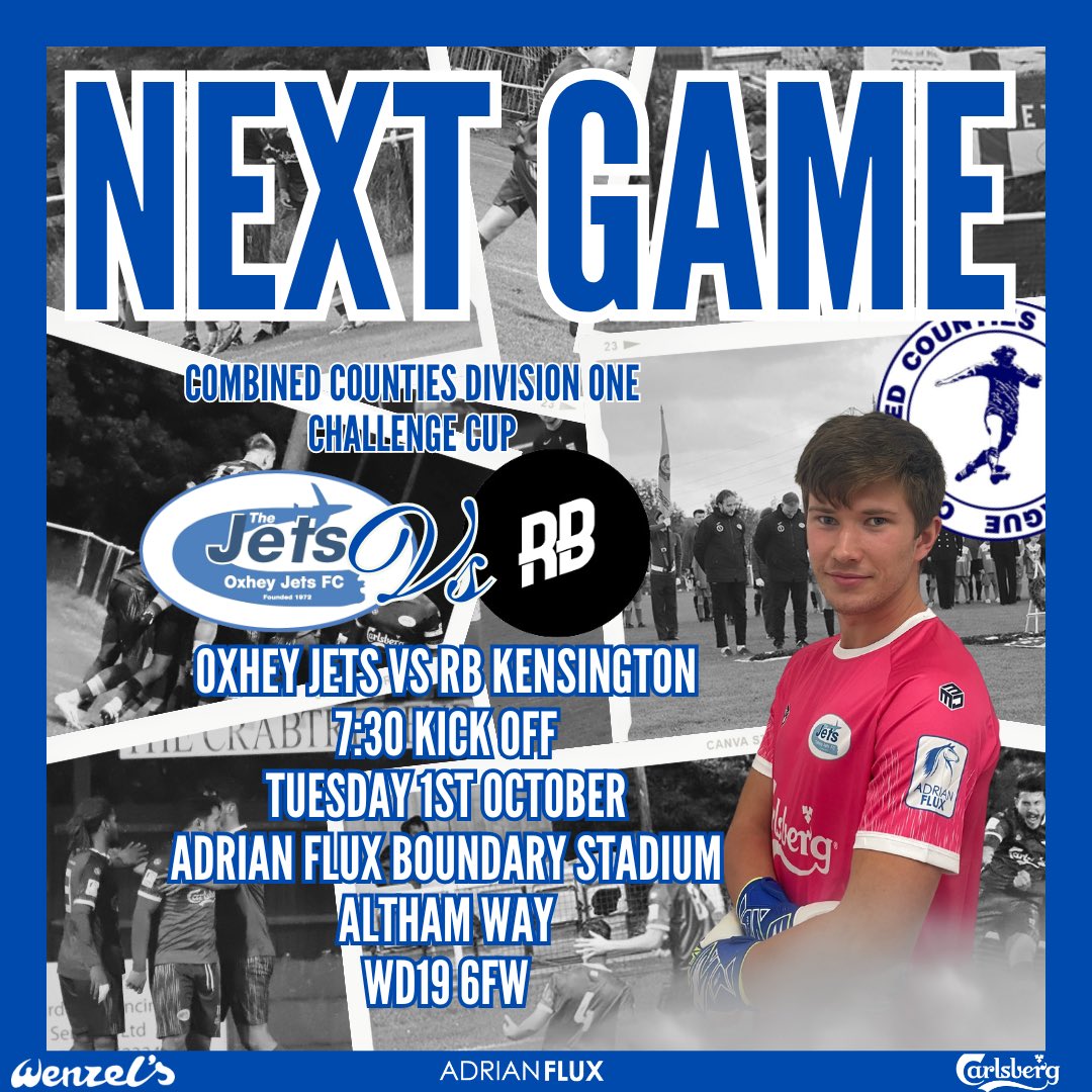 oxheyjetsfc's tweet image. BACK AT THE BOUNDARY

Tomorrow night we host @rbkensington at the Boundary in this years @ComCoFL Division one Cup in a 19:30 kick off.

Get down the Boundary and support the Jets✈️✈️✈️