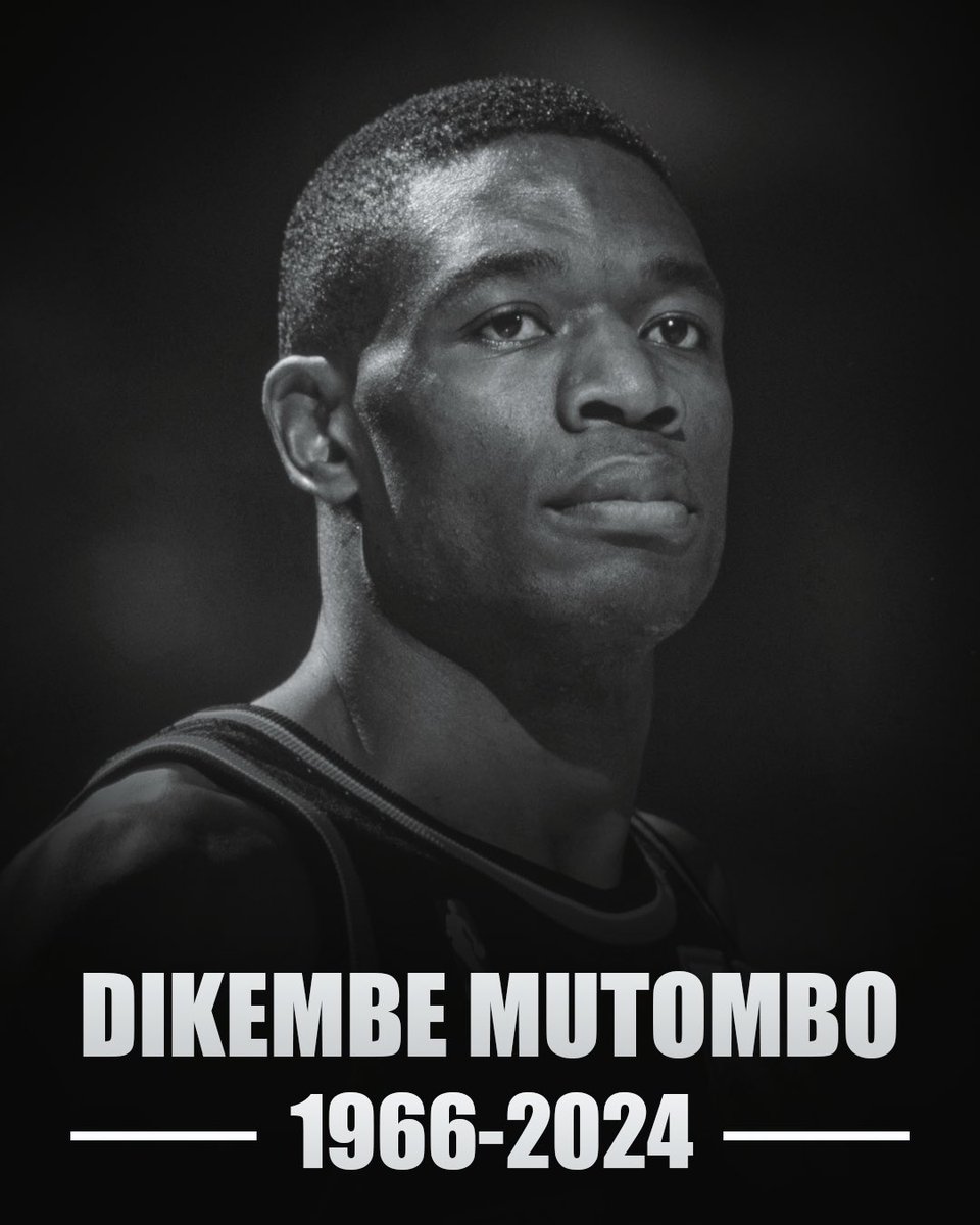 sportsmag416's tweet image. Dikembe #Mutombo, membre du Temple de la renommee du basketball, est décédé à l'âge de 58 ans d'un cancer du cerveau. Le pivot congolais a été sélectionné 8 fois comme sur l'équipe d'étoiles, utilisant sa formidable carrure de 2,17 mètres pour devenir l'un des bloqueurs les plus