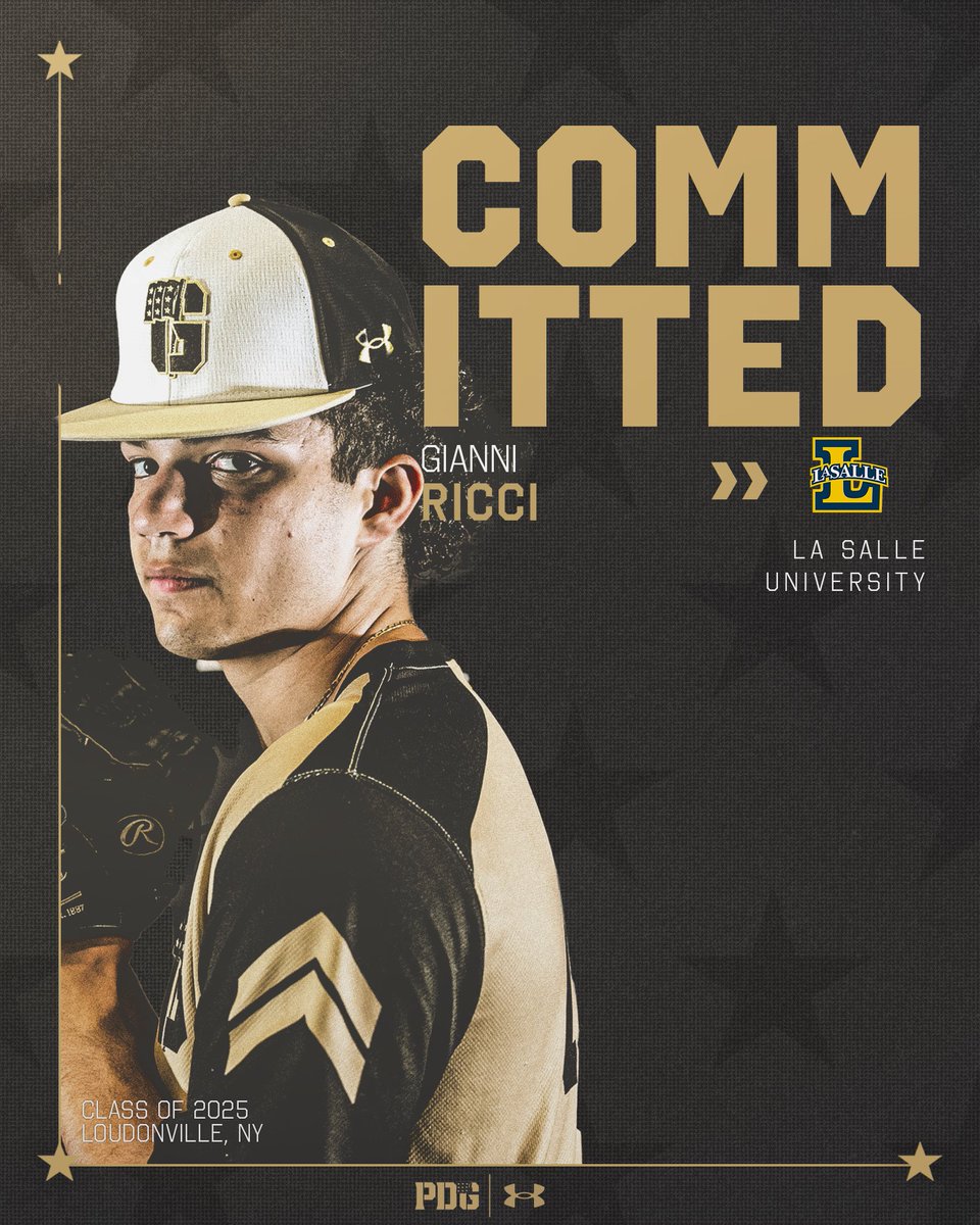 PDG Academy Generals (@pdgabaseball) on Twitter photo Congrats to our guy <a href="/GianniRicci21/">Gianni Ricci</a> on his commitment to <a href="/LaSalle_BSB/">La Salle Baseball</a>‼️
#GoGold | #PTBAW | #Burgtough Congrats to our guy <a href="/GianniRicci21/">Gianni Ricci</a> on his commitment to <a href="/LaSalle_BSB/">La Salle Baseball</a>‼️
#GoGold | #PTBAW | #Burgtough