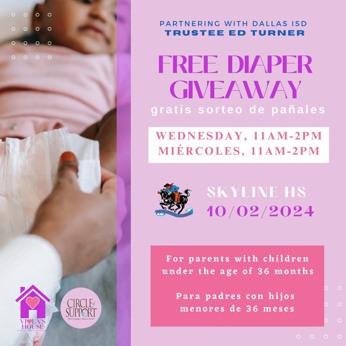 Israel Rivera (@ed_rivera_disd) on Twitter photo October Diaper Giveaway! <a href="/dallasisdparent/">Dallas ISD Parents</a> are you ready for another FREE diaper giveaway scheduled for Wednesday, October 2nd at 11 am, at Skyline HS. 👶🏻🍼🧷 October Diaper Giveaway! <a href="/dallasisdparent/">Dallas ISD Parents</a> are you ready for another FREE diaper giveaway scheduled for Wednesday, October 2nd at 11 am, at Skyline HS. 👶🏻🍼🧷