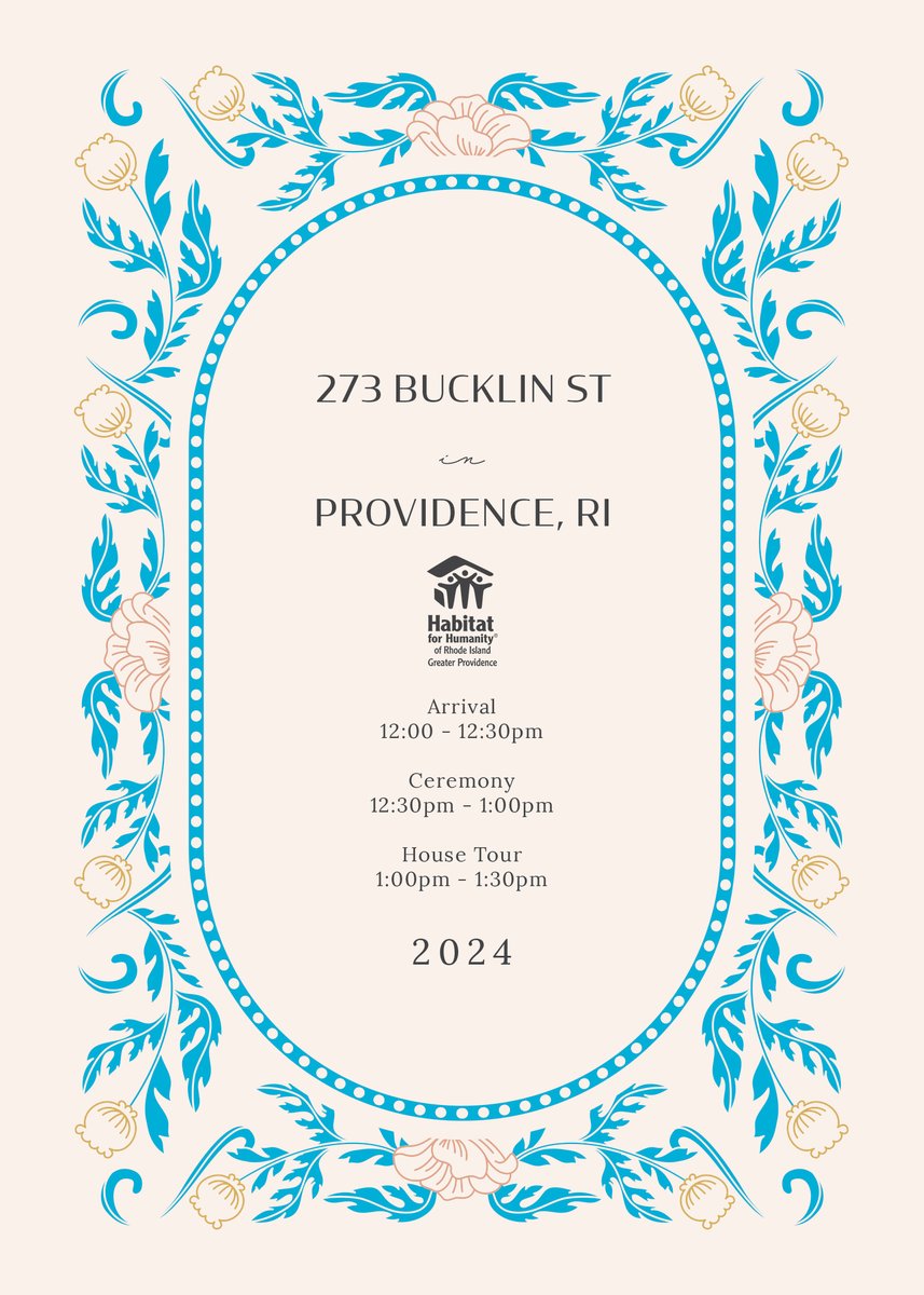 Join us on October 2, 2024, for a special home dedication ceremony! 📷📷
RSVP HERE: forms.gle/dPqu4x7UQj3Bzt…
📷 Itinerary:
12:00-12:30 PM: Arrival
12:30-1:00 PM: Ceremony
1:00-1:30 PM: House Tour