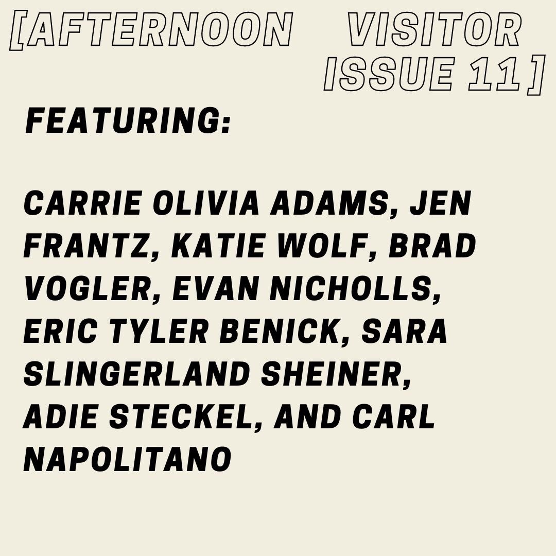 Afternoon Visitor 11 is live! 

✨ afternoonvisitor.com ✨
