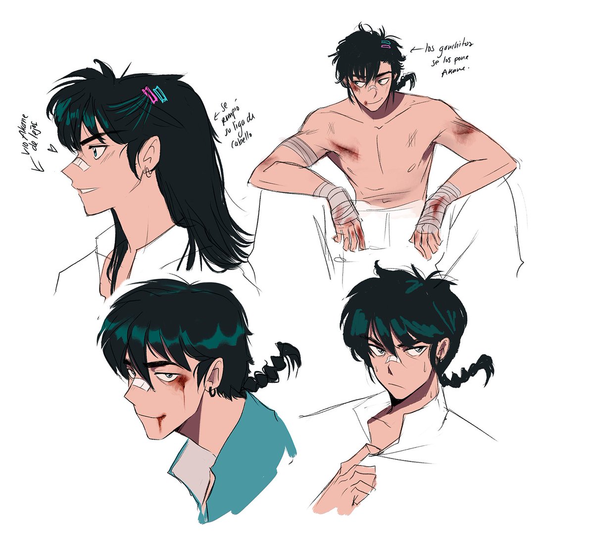 isabelescask's tweet photo. les traigo la primera ronda concepts de este AU -- Ranma se gana la vida en peleas clandestinas ?? https://t.co/mBniadJ3dK