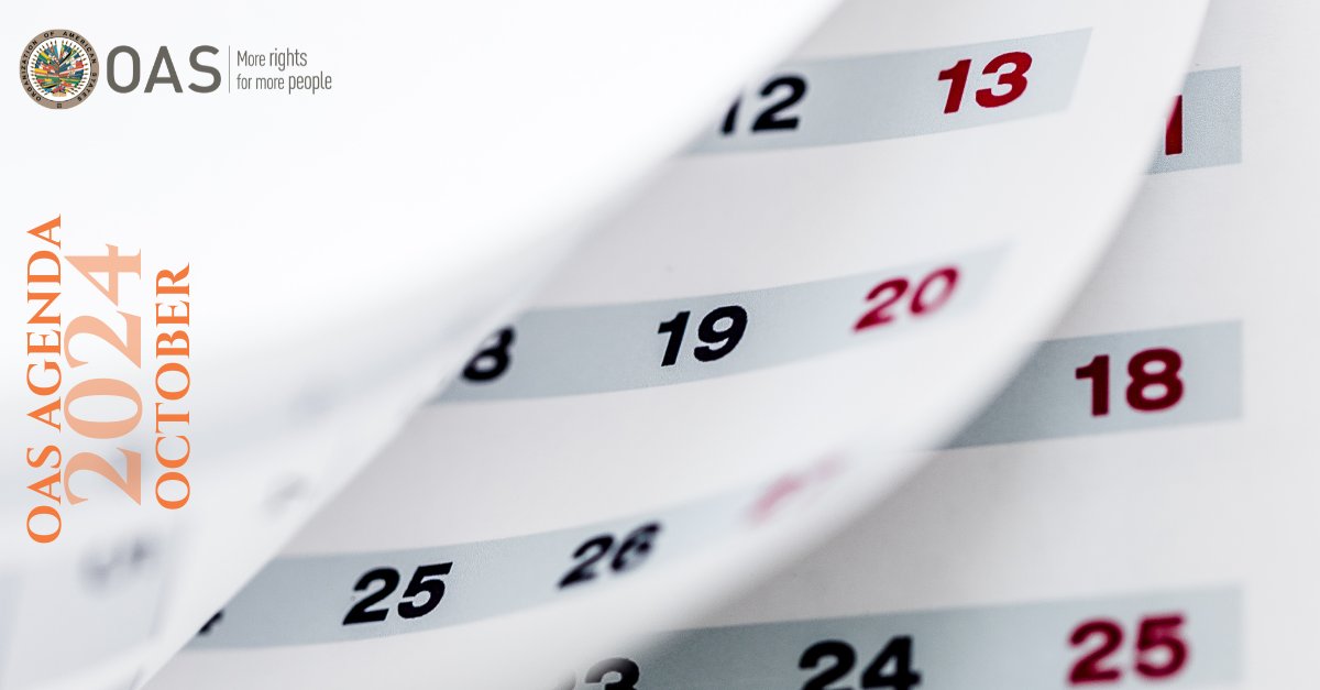 OAS_official's tweet image. 🌟 Explore the #OASagenda #OCTOBER
🌎 Stay informed about courses, events, conferences, and projects that will make a difference in our nations.

Together, we&apos;ll build bridges towards a stronger and more united hemisphere.

🗓 us1.campaign-archive.com/?e=[UNIQID]&amp;amp;u=…