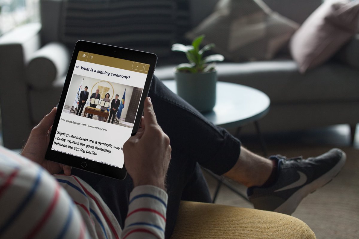 Basic skill for protocol officers; mailchi.mp/protocolbureau…

Signing ceremonies are a regular part of our in-person training, as it offers the opportunity to practice many aspects of protocol. Being able to execute signing ceremony flawlessly is basic skill for protocol officers.