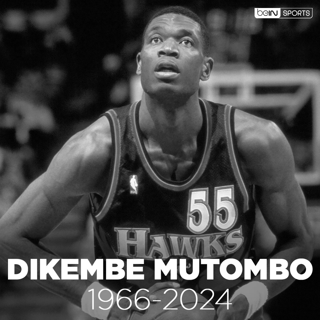Le Hall of Famer Dikembe Mutombo nous a quitté à l'âge de 58 ans.

👉 4 fois Defensive Player Of the Year
👉 2ème meilleur contreur de l'Histoire de la NBA
👉 8 sélections au NBA All-Star Game
👉 Maillot retiré chez les Atlanta Hawks et les Denver Nuggets
...