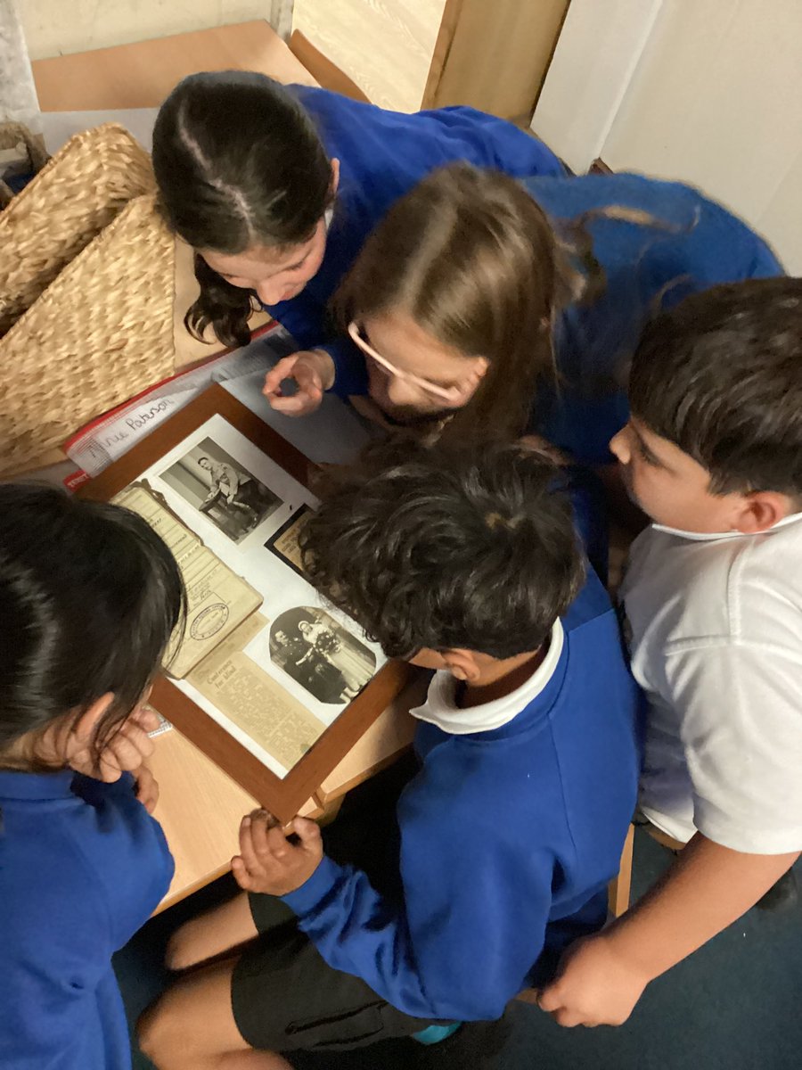 JCAWakefield's tweet image. Year 5 have had a fantastic afternoon looking at primary sources from WWII. They discussed the impact rationing had on society and were fully immersed into the life of a soldier. #RealLifeLearning @HistoryJca