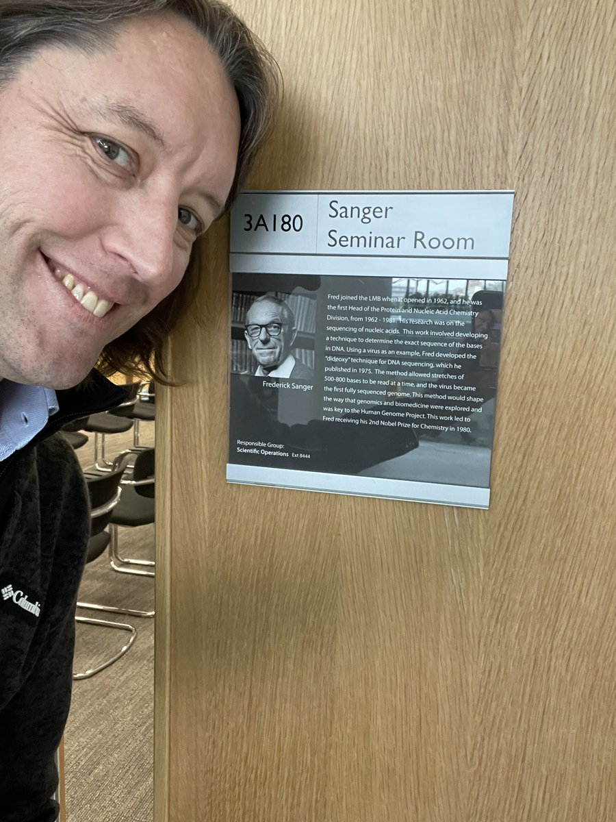 So fun to be back @MRC_LMB for a visit to <a href="/PhilHolliger/">Phil Holliger</a> and PNAC. Honored to give a talk in the Sanger Seminar Room!